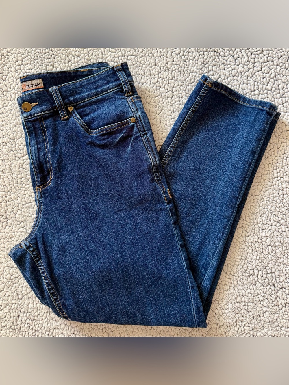 5.11 Tactical Blue Denim Jeans with Orange Trim